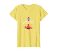 I Come in Peace & Leave in Pieces: UFO Humor for Space Fans T-Shirt, Women, Lemon, XXL