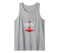 I Come in Peace & Leave in Pieces: UFO Humor for Space Fans Tank Top, Men, Heather Grey, XXL