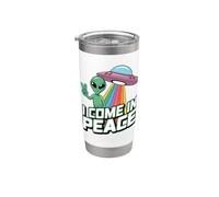 I Come in Peace UFO Alien Lover Stainless Steel Insulated Tumbler