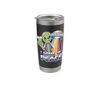 I Come in Peace UFO Alien Lover Stainless Steel Insulated Tumbler
