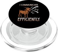 I Communicate Efficiently Funny Screaming Goat Lover Humor PopSockets PopGrip for MagSafe