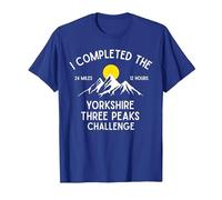 I Completed The Yorkshire Three Peaks Challenge T-Shirt, Men, Royal Blue, XX-Large