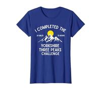I Completed The Yorkshire Three Peaks Challenge T-Shirt, Women, Royal Blue, X-Large