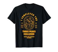 I Completed Three Peaks Challenge UK Hiker Gift T-Shirt