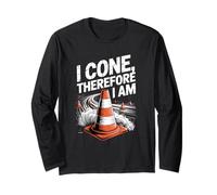 I Cone Therefore I Am Pun Enthusiast Long Sleeve T-Shirt