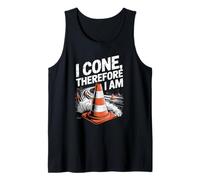 I Cone Therefore I Am Pun Enthusiast Tank Top