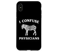I Confuse Physicians Funny Chronic Illness Zebra Case for iPhone XS Max