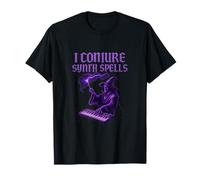 I Conjure Synth Spells Synthwave Summoner Neon Graphic T-Shirt