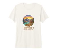I Conquered It Lake Agnes Teahouse Trail Banff National Park Premium T-Shirt