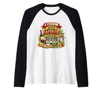 I Cook with Wine Sometimes I Even Add It to The Food Funny Raglan Baseball Tee