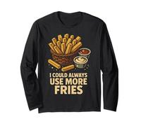 I Could Always Use More Fries Ketchup Mayo Long Sleeve T-Shirt