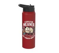 I Could Be Meaner But I Prayed About It Stainless Steel Insulated Water Bottle