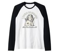 I Could Be Meaner But The Lord Said No Funny Sassy Cherub Raglan Baseball Tee