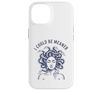 I Could Be Meaner Medusa Scary Women Sarcastic Cool Graphic Case for iPhone 14