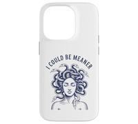 I Could Be Meaner Medusa Scary Women Sarcastic Cool Graphic Case for iPhone 14 Pro
