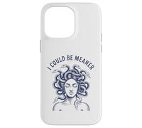 I Could Be Meaner Medusa Scary Women Sarcastic Cool Graphic Case for iPhone 14 Pro Max