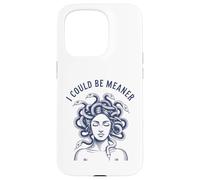 I Could Be Meaner Medusa Scary Women Sarcastic Cool Graphic Case for iPhone 15 Pro