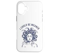 I Could Be Meaner Medusa Scary Women Sarcastic Cool Graphic Case for iPhone 16 Plus