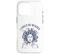 I Could Be Meaner Medusa Scary Women Sarcastic Cool Graphic Case for iPhone 16 Pro