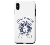 I Could Be Meaner Medusa Scary Women Sarcastic Cool Graphic Case for iPhone XS Max