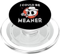 I Could Be Meaner Sarcasm Vintage Flower Sarcastic Humor PopSockets PopGrip for MagSafe