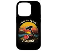 I Could Beat My Meat All Day BBQ Humor Case for iPhone 14 Pro