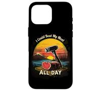 I Could Beat My Meat All Day BBQ Humor Case for iPhone 16 Pro Max