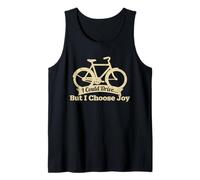 I Could Drive But I Choose Joy Funny Bike Commuter Cycling Tank Top