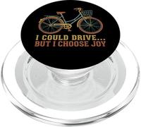 I Could Drive But I Choose Joy Funny Cycling Retro Bike PopSockets PopGrip for MagSafe