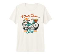 I Could Drive But I Choose Joy Funny Cycling Retro Bike Premium T-Shirt