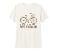 I Could Drive But I Choose Joy Funny Cycling Retro Bike Premium T-Shirt