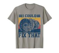 I Could Fix That Turbine Engine Aircraft Mechanic Vintage T-Shirt