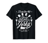 I Could Give Up Beef Jerky But I'm Not a Quitter! Value Graphic T-Shirt, Men, Black, XL