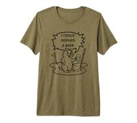 I Could Gopher a Beer Men's Golfing Premium T-Shirt