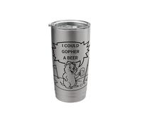 I Could Gopher a Beer Men's Golfing Stainless Steel Insulated Tumbler