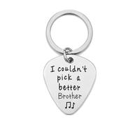 I Could Not Pick A Better Dad/bro/son 4PCS Rock Punk Guitar Pick Keychain Pendent Plectrum For Ukulele Electric Bass Guitar Lovers