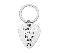 I Could Not Pick A Better Dad/bro/son 4PCS Rock Punk Guitar Pick Keychain Pendent Plectrum For Ukulele Electric Bass Guitar Lovers