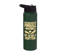 I Could Stop Buying Pinball Machines, But I'm Not A Quitter Stainless Steel Insulated Water Bottle