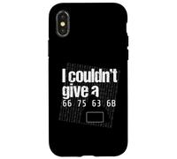 I Couldn’t Give a 66 75 63 6B - Hex Code Nerd Geek Hacker Case for iPhone X/XS