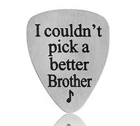 I Couldn’t Pick A Better Brother Musical Guitar Pick Men Jewelry Gift for Brother