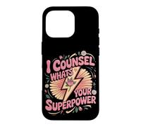 I Counsel What's Your Superpower School Counselor Case for iPhone 16 Pro
