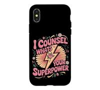 I Counsel What's Your Superpower School Counselor Case for iPhone X/XS