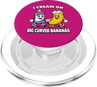 I Cream On Big Curved Bananas | Funny Banana PopSockets PopGrip for MagSafe