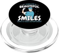 I Create Beautiful Smiles What's Your Superpower Dentist PopSockets PopGrip for MagSafe