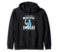 I Create Beautiful Smiles What's Your Superpower Dentist Zip Hoodie