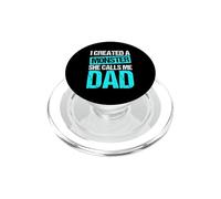 I CREATED A MONSTER SHE CALLS ME Dad Funny Dad Joke PopSockets PopGrip for MagSafe
