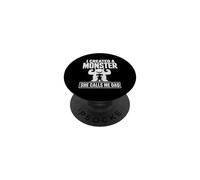 I CREATED A MONSTER She Calls Me Dad - Funny Monster Dad PopSockets Adhesive PopGrip