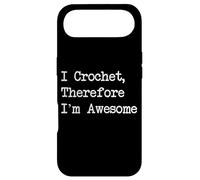 I Crochet Therefore I’m Awesome Funny Crochet Quotes Case for iPhone Air
