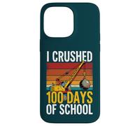 I Crushed 100 Days of School Wrecking Ball Crane Student Case for iPhone 14 Pro Max