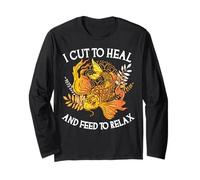 I Cut to Heal and Feed to Relax Koi Loving Surgeon Long Sleeve T-Shirt